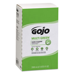 Gojo MULTI GREEN Hand Cleaner Refill, 2000mL, Citrus Scent, Green, 4/Carton (GOJ7265)