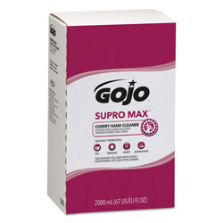Gojo SUPRO MAX Cherry Lotion Hand Cleaner, 2000 ml Refill, 4/Carton (GOJ7282-04)