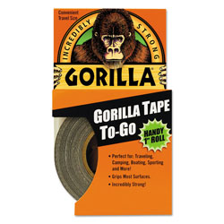 Gorilla Glue Gorilla Tape, 1.5 in Core, 1 in x 10 yds, Black