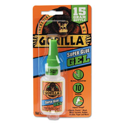 Gorilla Glue Super Glue Gel, 0.53 oz, Dries Clear