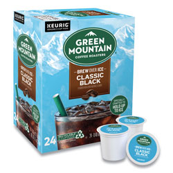 Green Mountain Classic Black Brew Over Ice Coffee K-Cups, 24/Box
