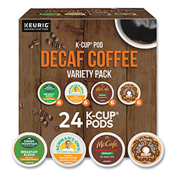 Green Mountain Decaf Variety Coffee K-Cups, Assorted Flavors, 0.38 oz K-Cup, 24/Box