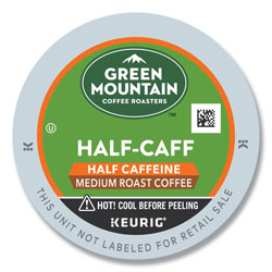 Green Mountain Half-Caff Coffee K-Cups, 96/Carton