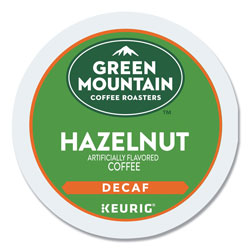 Green Mountain Hazelnut Decaf Coffee K-Cups, 24/Box