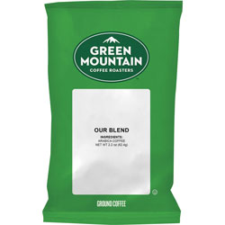 Green Mountain Our Blend Coffee, Light/Mild, Ground, 100/CT, Green