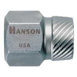 Hanson Hex Head Multi-Spline Screw Extractors - 522/532 Series, 5/16 in Dia, Bullk
