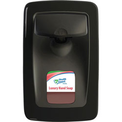 Health Guard Manual Dispenser - Manual - 1.27 quart Capacity - Durable, Germ Free, Wall Mountable, Leak Proof, Key Lock, Refillable - Black - 1Each