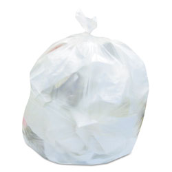 Heritage Bag High-Density Waste Can Liners, 30 gal, 8 microns, 30 in x 37 in, Natural, 500/Carton