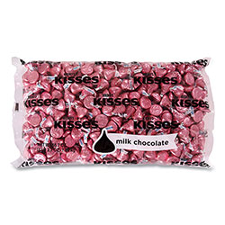 Hershey's® KISSES, Milk Chocolate, Pink Wrappers, 66.7 oz Bag