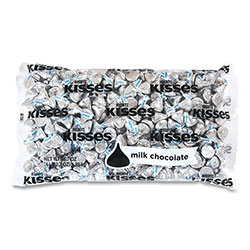 Hershey's® KISSES, Milk Chocolate, Silver Wrappers, 66.7 oz Bag