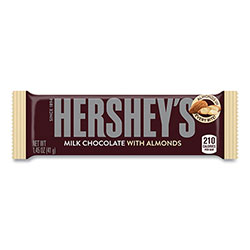 Hershey's® Milk Chocolate with Almonds, 1.45 oz Bar, 36/Box