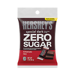 Hershey's® Miniatures Special Dark Sugar-Free Chocolate, 3 oz Bag, 12 Bags/Pack