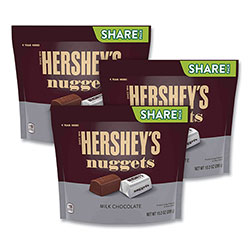 Hershey's® Nuggets Share Pack, Milk Chocolate, 10.2 oz Bag, 3/Pack
