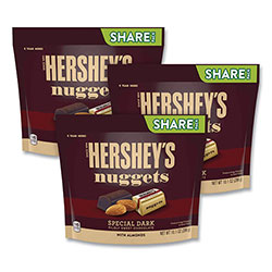 Hershey's® Nuggets Share Pack, Special Dark with Almonds, 10.1 oz Bag, 3/Pack