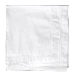 Hoffmaster Cellutex Tablecover, Tissue/Poly Lined, 54 in x 108 in, White, 25/Carton