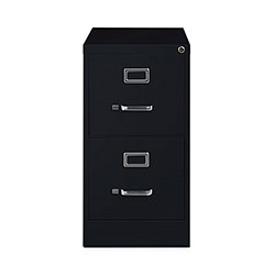 Hirsh Vertical Letter File Cabinet, 2 Letter-Size File Drawers, Black, 15 x 26.5 x 28.37