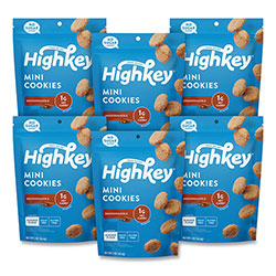 HighKey® Snickerdoodle Cookies, Snickerdoodle, 2 oz Bag, 6/Carton