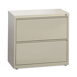 Hirsh 10000-Series 2 Drawer Metal Lateral File Cabinet, 30 inx18.6 inx28 in, Beige
