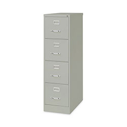 Hirsh Vertical Letter File Cabinet, 4 Letter-Size File Drawers, Light Gray, 15 x 26.5 x 52