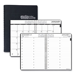 House Of Doolittle Recycled 24/7 Daily Appointment Book/Monthly Planner, 10 x 7, Black, 2022