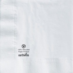 Hoffmaster Earth Wise® Beverage Napkin, Coin Embossed, 10 inx10 in, White