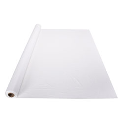 Hoffmaster Plastic Roll Tablecover, 40 in x 300 ft, White