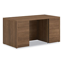 Hon 10500 Series Double Pedestal Desk with Full Pedestals, 60 in x 30 in x 29.5 in, Pinnacle