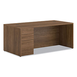 Hon 10500 Series™  inL in Workstation Single Pedestal Desk with Full-Height Pedestal, 72 in x 36 in x 29.5 in, Pinnacle