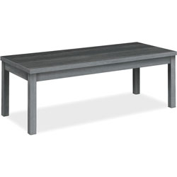Hon 80000 Series Coffee Table, 48 in x 20 in x 16 in x 1.1 in, Square Edge, Material: Thermofused Laminate (TFL), Particleboard, Finish: Sterling Ash Laminate