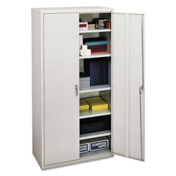 Hon Assembled Storage Cabinet, 36w x 18 1/8d x 71 3/4h, Light Gray (HONSC1872Q)