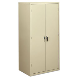 Hon Assembled Storage Cabinet, 36w x 24 1/4d x 71 3/4h, Putty (HONSC2472L)