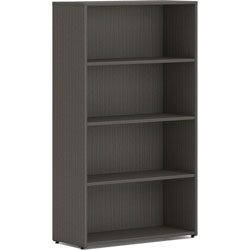Hon Bookcase, 4-Shelf, Adjustable, 30 inx13 inx53 in , Slate Teak