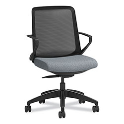 Hon Cliq Office Chair, Supports Up to 300 lb, 17 in to 22 in Seat Height, Basalt Seat/Black Back/Base
