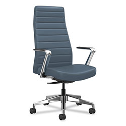 Hon Cofi Executive High Back Chair, Supports up to 300 lb, Nimbus Seat/Back, Polished Aluminum Base
