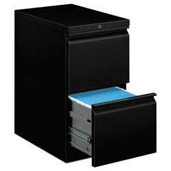 Hon Efficiencies Mobile File/File Pedestal, 15w x 22.88d x 28h, Black