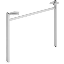 Hon Leg, Straight, f/30 inD Mod Worksurfaces, 30 inW, Silver