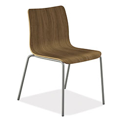 Hon Ruck Laminate Chair, Supports Up to 300 lb, 18 in Seat Height, Pinnacle Seat/Back, Silver Base
