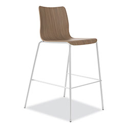 Hon Ruck Laminate Task Stool, Supports up to 300 lb, 30 in Seat Height, Pinnacle Seat/Base, Silver Frame