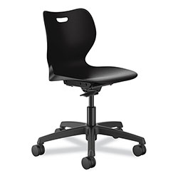 Hon SmartLink Task Chair, Supports Up to 275 lb, 34.75 in Seat Height, Onyx Seat/Back, Black Base