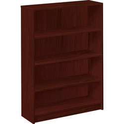 Hon 1870 Series Bookcase, Four Shelf, 36w x 11 1/2d x 48 3/4h, Mahogany