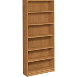 Hon 1870 Series Bookcase, Six Shelf, 36w x 11 1/2d x 84h, Harvest