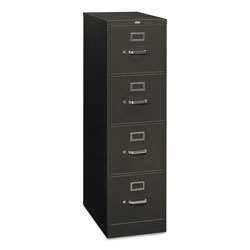 Hon 310 Series Four-Drawer Full-Suspension File, Letter, 15w x 26.5d x 52h, Charcoal