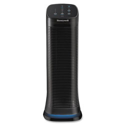 Honeywell Air Cleaner/Odor Reducer, Up to 250 Sq Ft, 10 in x 10 in x 26-1/4 in, BK