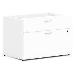 Hon Credenza, Low, Personal, 2-Drawer, 30 inx20 inx21 in , Simply White