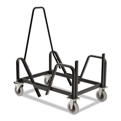 Hon Motivate Seating Cart High-Density Stacking Chairs, 21.38w x 34.25d x 36.63h, Black