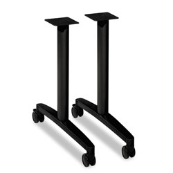 Hon Huddle T-Leg Base for 24 in and 30 in Deep Table Tops, Black