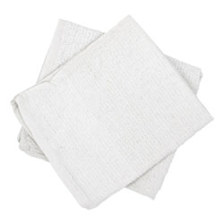 Hospeco Counter Cloth/Bar Mop, White, Cotton, 60/Carton