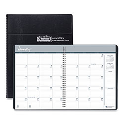 House Of Doolittle 24-Month Recycled Ruled Monthly Planner, 11 x 8.5, Black Cover, 24-Month (Jan to Dec): 2024 to 2025