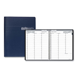 House Of Doolittle Recycled Professional Weekly Planner, 15-Minute Appts, 11 x 8.5, Blue Wirebound Soft Cover, 12-Month (Jan to Dec): 2024