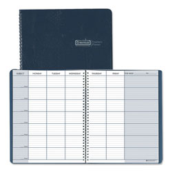 House Of Doolittle Recycled Teacher's Planner, Weekly, Two-Page Spread (Seven Classes), 11 x 8.5, Blue Cover